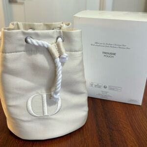 Dior Cream Color Trousse Pouch, gift with purchase.